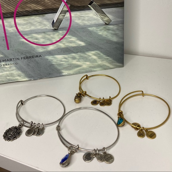 Alex and Ani 4 charm bracelet bundle - Picture 13 of 16